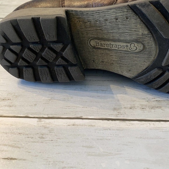 Baretraps Women's Size 7 Sherwood‎ Tall Brown Riding Boots, Straps Buckle Accent - Picture 2 of 7